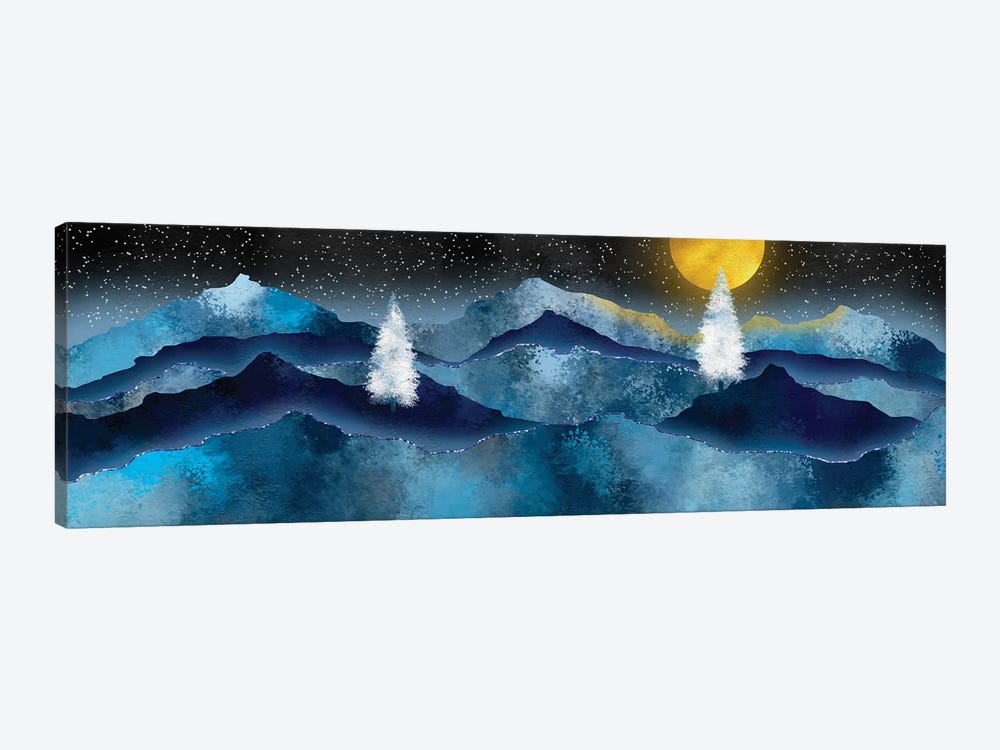 Majestic Mountain Azul by Pomaikai Barron 1-piece Canvas Artwork