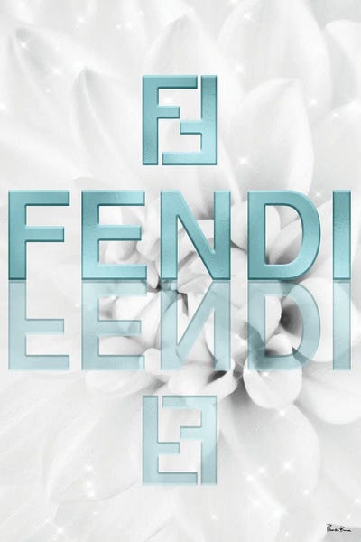 Glam Bedroom: Icy Blue Dahlia Fashion IV by Pomaikai Barron