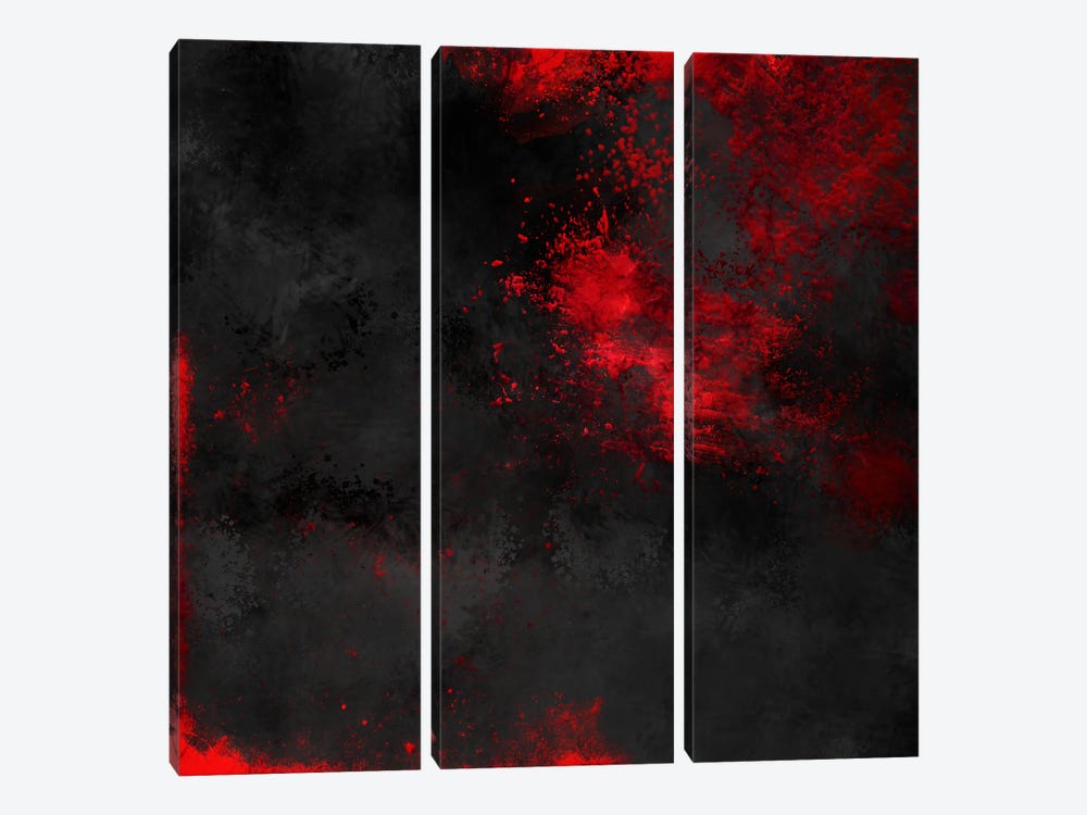 Red Noise I by Pomaikai Barron 3-piece Art Print