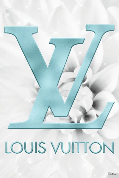 Glam Bedroom: Icy Blue Dahlia Fashion V by Pomaikai Barron