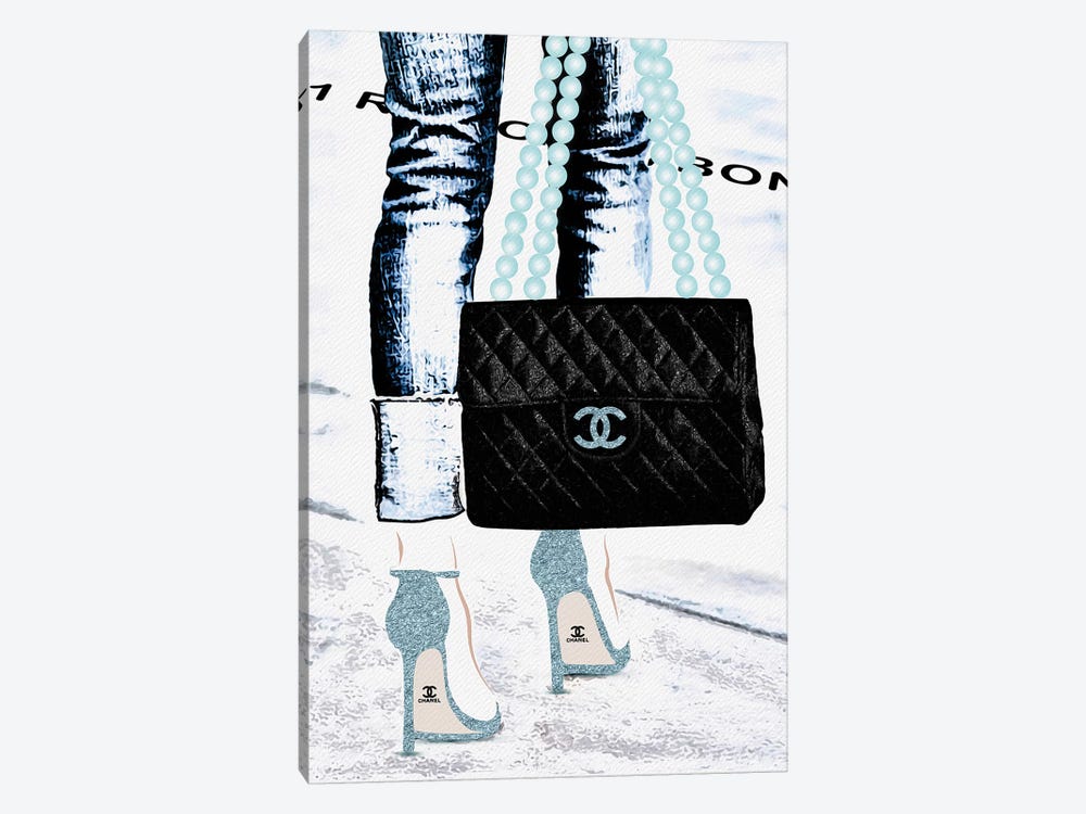 Lady With The Chanel Bag II by Pomaikai Barron 1-piece Canvas Art Print