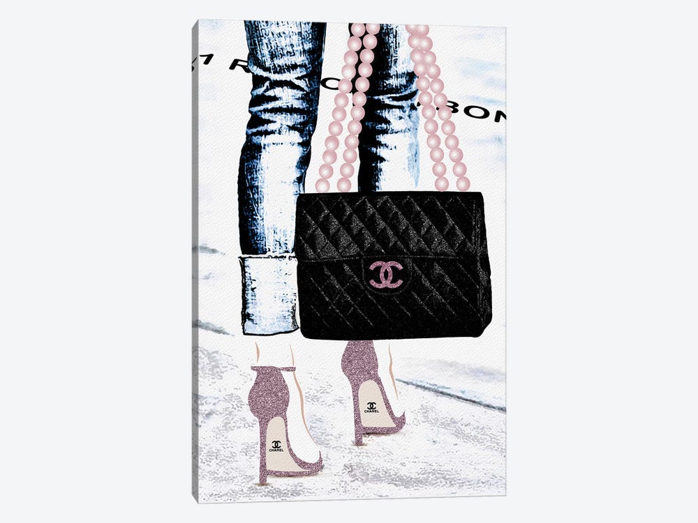 Lady With The Chanel Bag III by Pomaikai Barron 1-piece Canvas Art