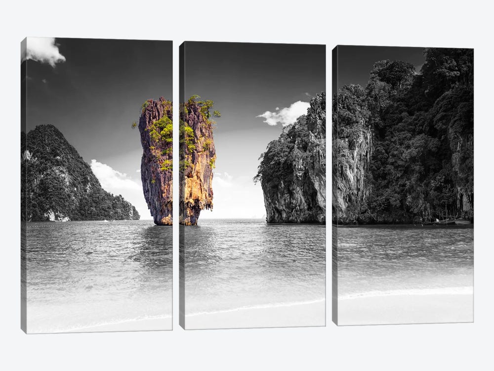Summation Of Land by 5by5collective 3-piece Canvas Art Print