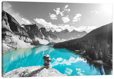 Uplifting Reflection Canvas Art Print - Pop of Color