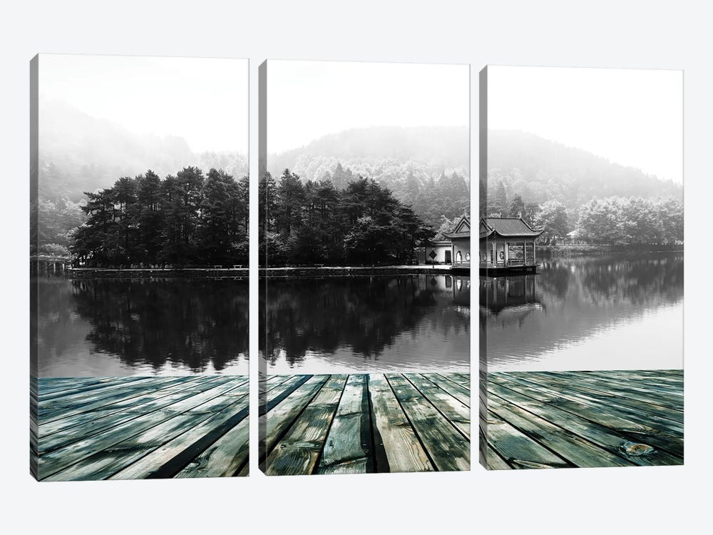 Feeling And Continuation by 5by5collective 3-piece Canvas Print