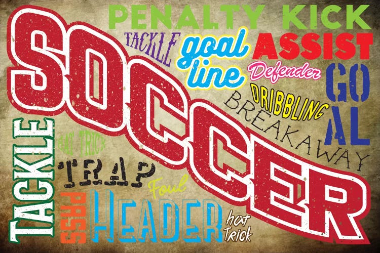 Soccer Slang by 5by5collective wall art