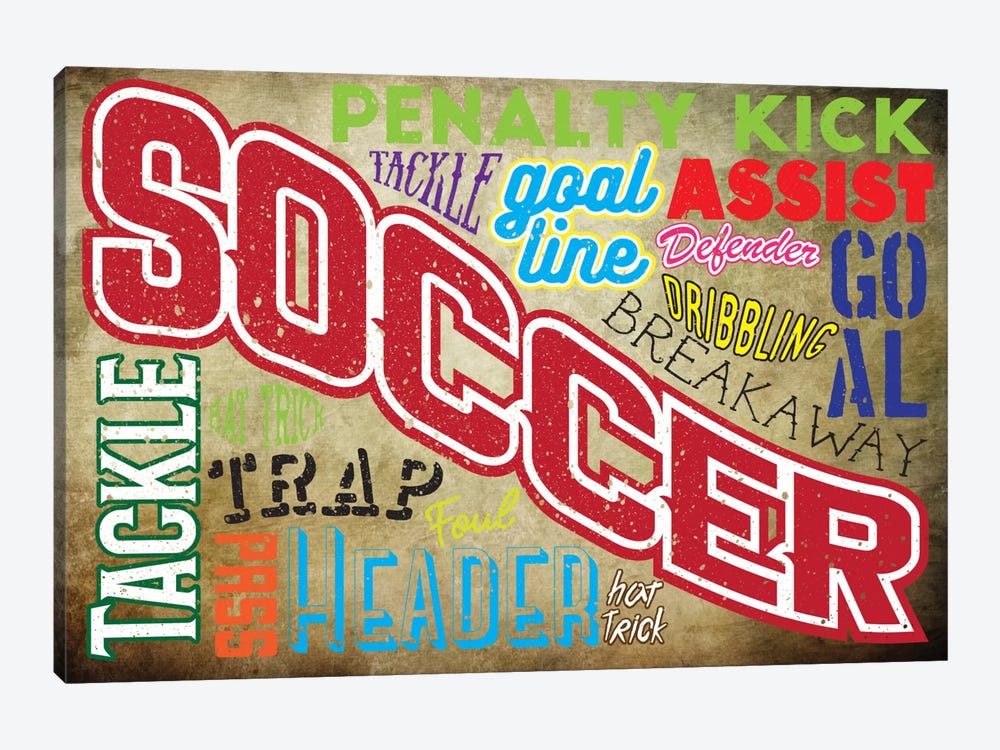 Soccer Slang by 5by5collective 1-piece Art Print