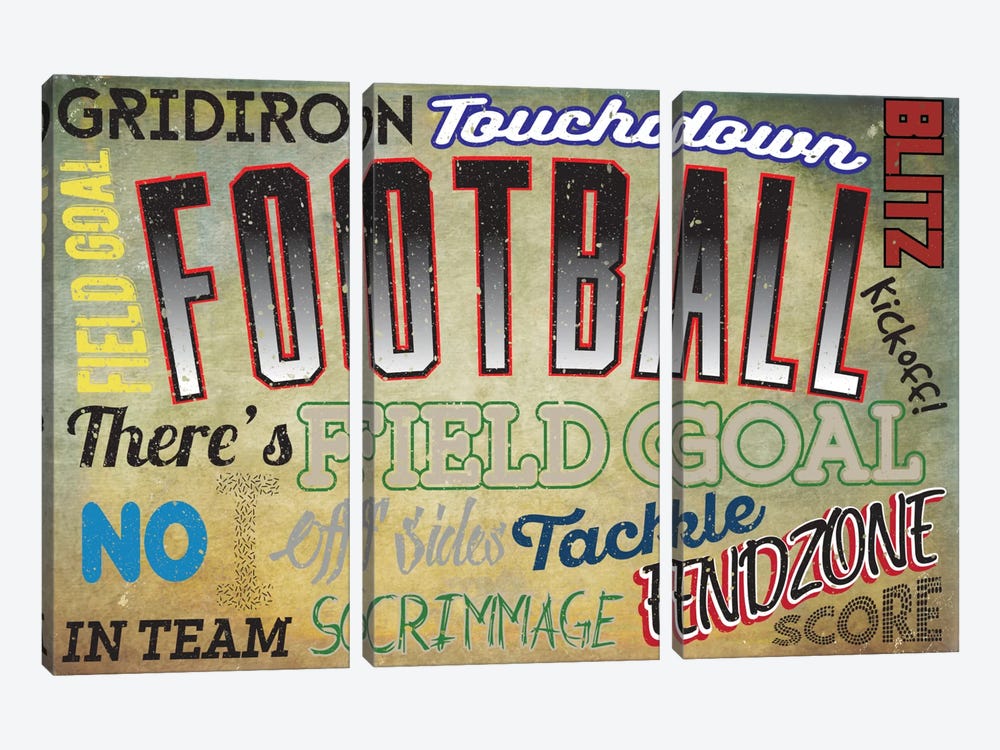Sportsball by 5by5collective 3-piece Canvas Art