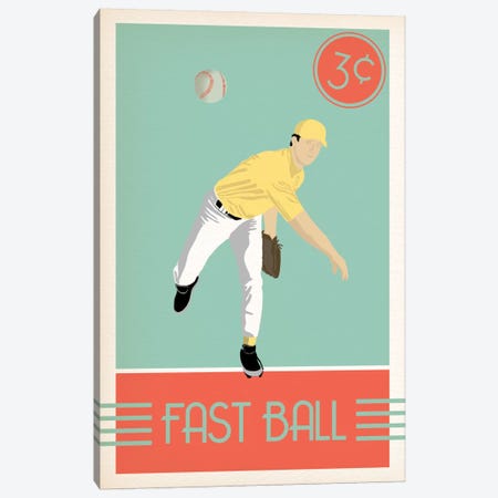 Fast Ball Canvas Print #POG14} by 5by5collective Canvas Wall Art