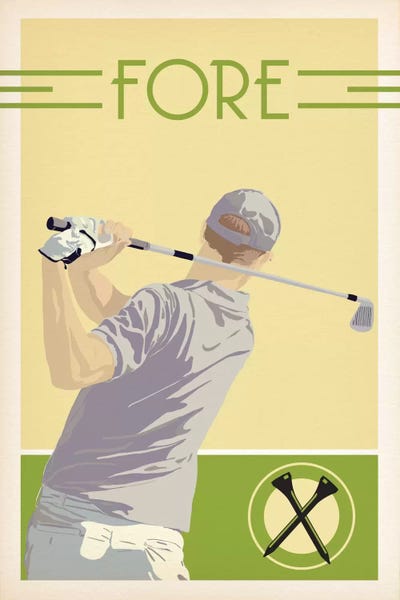 Kids Sports Art: Fore by 5by5collective
