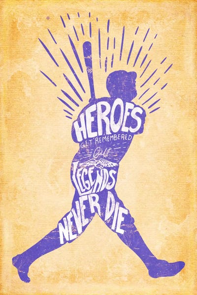 Kids Sports Art: Legends Never Die by 5by5collective