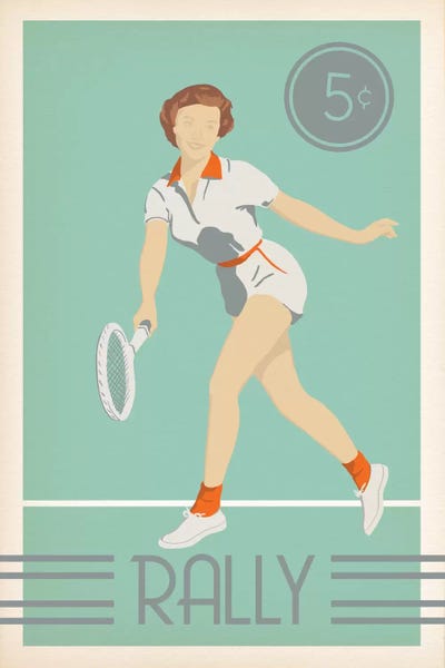 Kids Sports Art: Rally by 5by5collective