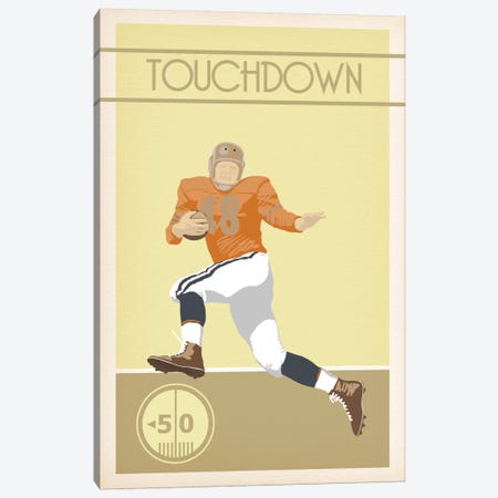 Touchdown Canvas Print #POG23} by 5by5collective Canvas Art