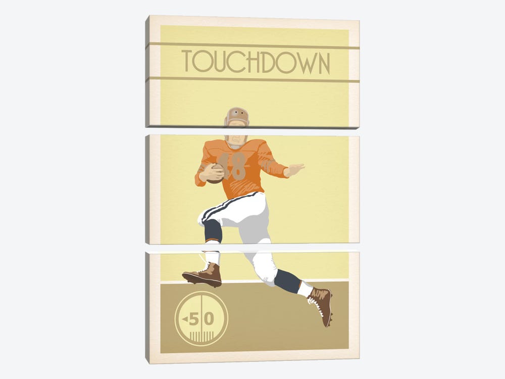 Touchdown by 5by5collective 3-piece Art Print