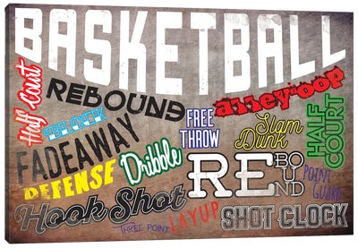 Basketball Slang Canvas Art Print - Post-Game