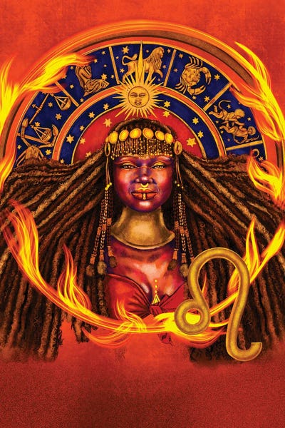 Leo Woman by Poetically Illustrated canvas print