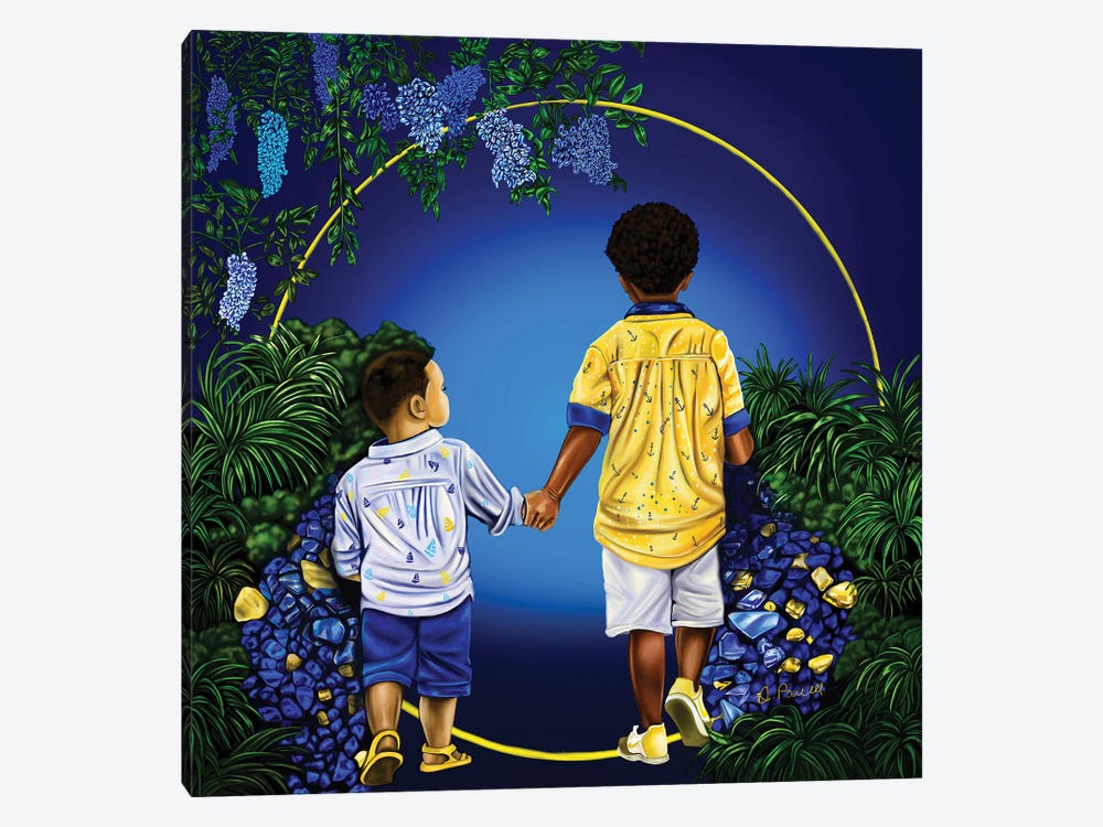 Journey With My Brother by Poetically Illustrated 1-piece Canvas Artwork