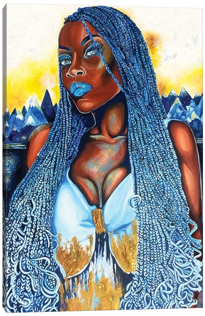 Yemaya Canvas Art Print - Poetically Illustrated