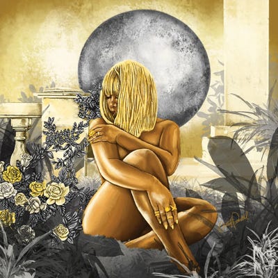 Affirmations by Poetically Illustrated canvas print