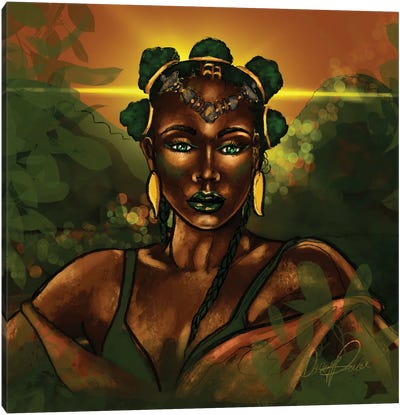Mother Earth Canvas Art Print - Afrofuturism