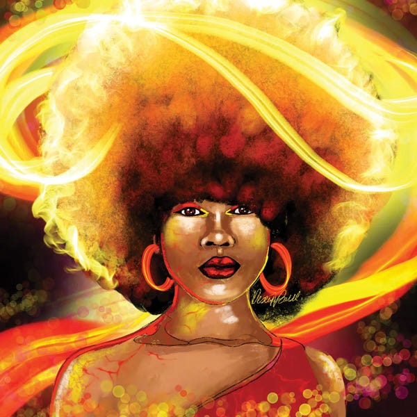 Afrofuturism: She Is Fire by Poetically Illustrated