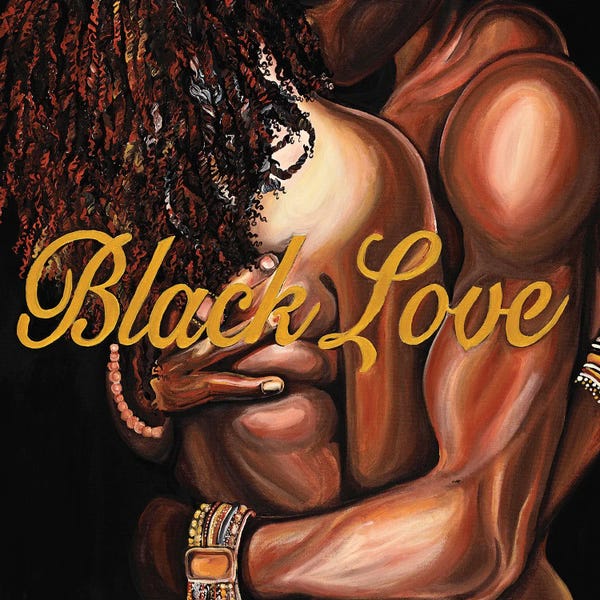 Romantic Bedroom (Couples): Black Love by Poetically Illustrated