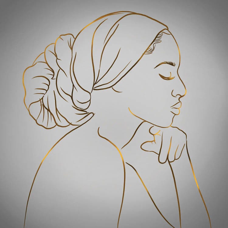 Meditation Gray by Poetically Illustrated wall art
