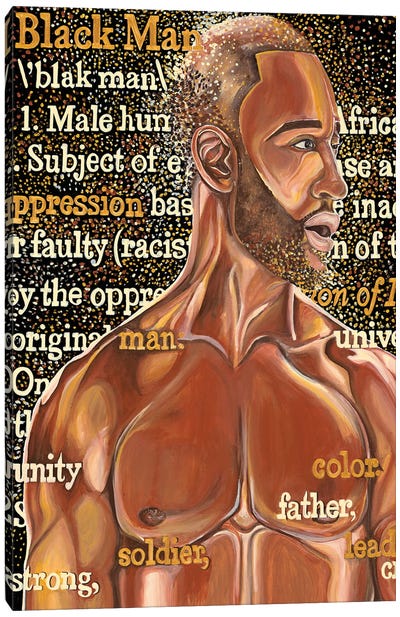 Black Man Canvas Art Print