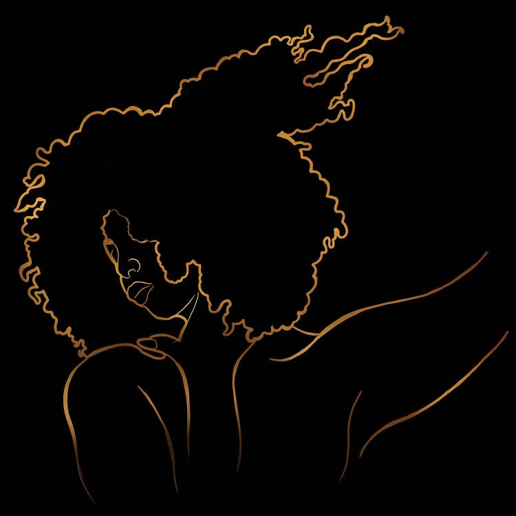 Detangle Black by Poetically Illustrated wall art