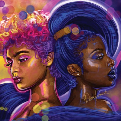 Fire And Flow by Poetically Illustrated art print