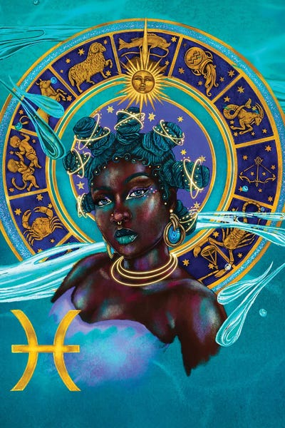 Pisces: Pisces Woman by Poetically Illustrated
