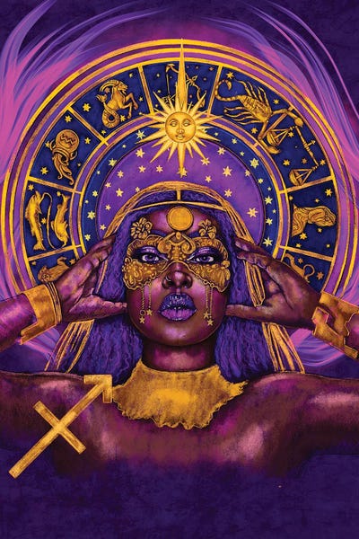 Sagittarius: Sagittarius Wman by Poetically Illustrated