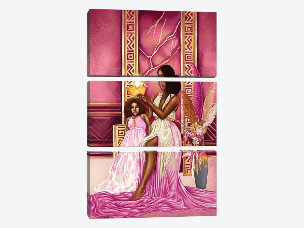 My Princess by Poetically Illustrated 3-piece Canvas Artwork