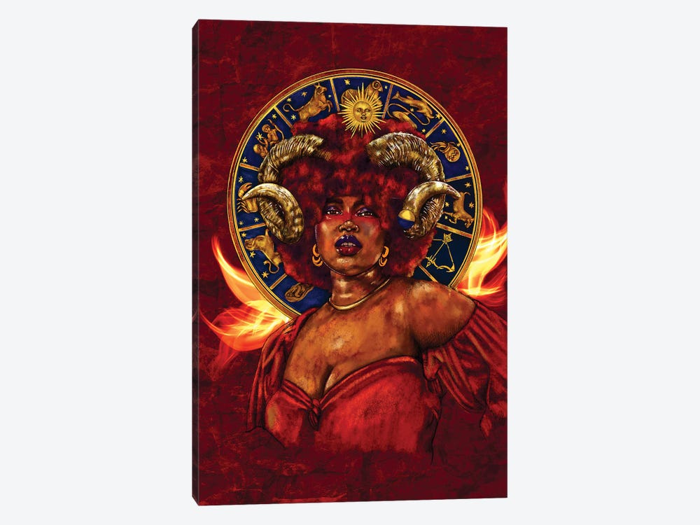 Aries Woman by Poetically Illustrated 1-piece Canvas Artwork