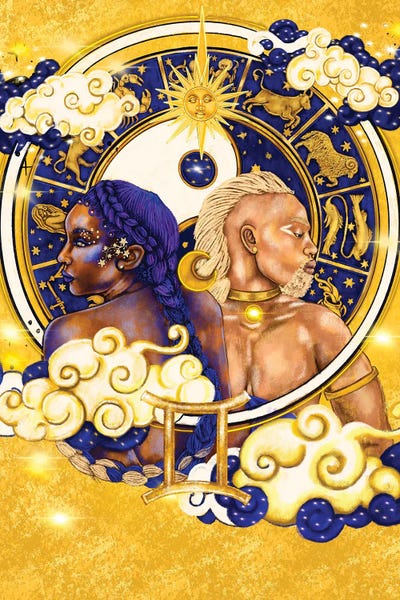 Gemini: Gemini Twins by Poetically Illustrated