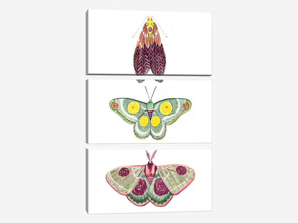 Moth Fairies I 3-piece Art Print