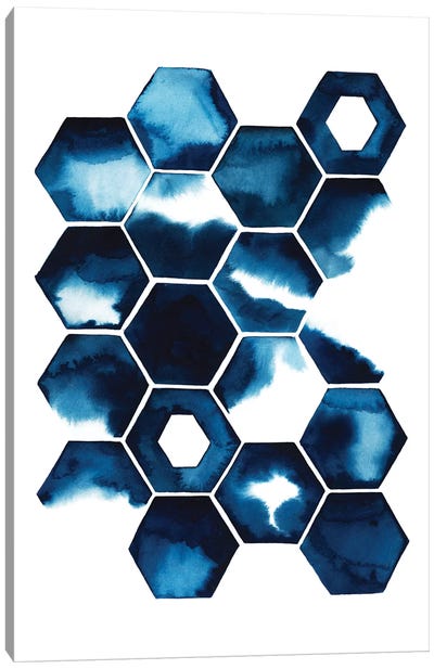 Stormy Geometry II Canvas Art Print - Abstract Shapes & Patterns