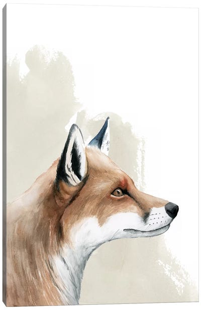 Timberland Friend III Canvas Art Print - Fox Art