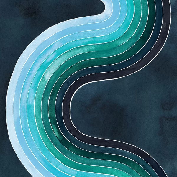 Abstract Shapes & Patterns: Mid Century Current I by Grace Popp