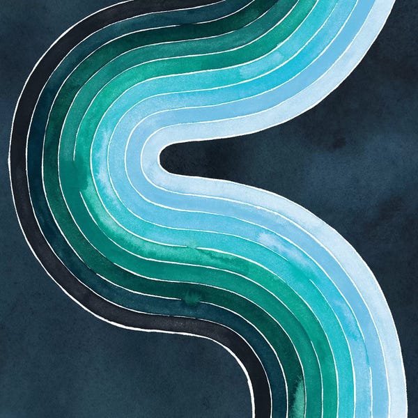 Abstract Shapes & Patterns: Mid Century Current II by Grace Popp