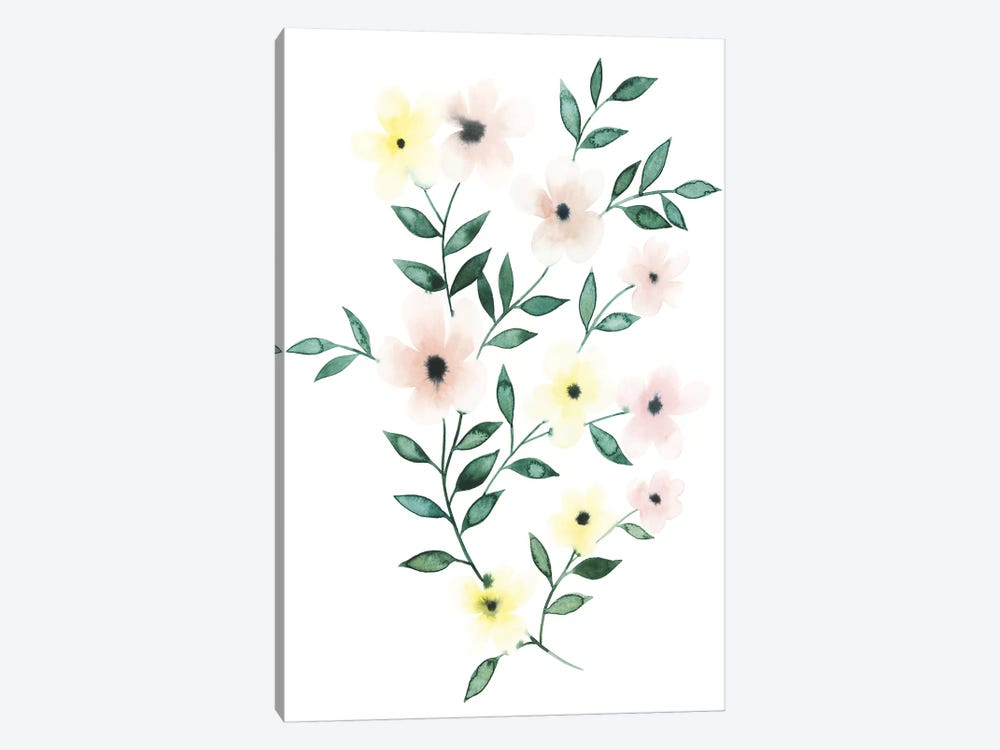 Trellis Flowers II by Grace Popp 1-piece Art Print