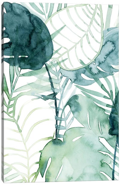 Palm Pieces II Canvas Art Print - Tropical Décor