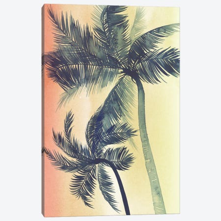 Vintage Palms I Canvas Print #POP141} by Grace Popp Canvas Print
