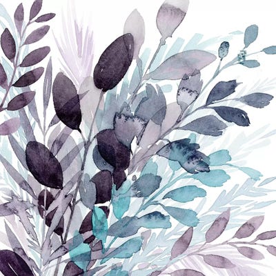 Crystallized Flora I by Grace Popp framed canvas print