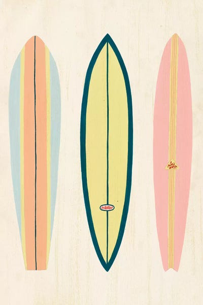 Kids Sports Art: So Cal Surfer I by Grace Popp