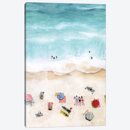 Beach Week I Canvas Print #POP1446} by Grace Popp Canvas Artwork