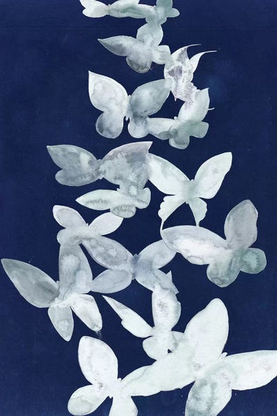 Indigo: Indigo Butterfly Falls I by Grace Popp