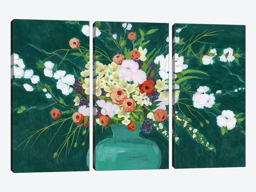 Bountiful Blossoms I by Grace Popp 3-piece Canvas Art Print
