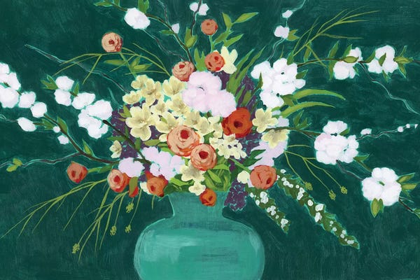 Bohemian Décor: Bountiful Blossoms I by Grace Popp