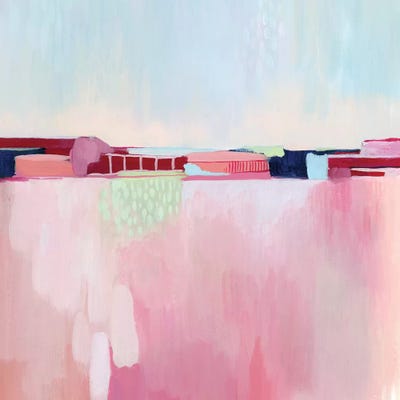 Candy Cityscape II by Grace Popp framed canvas print